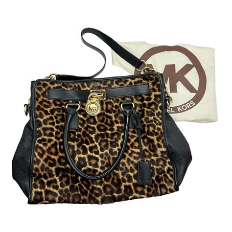 Hamilton Leopard Calf Hair Satchel 